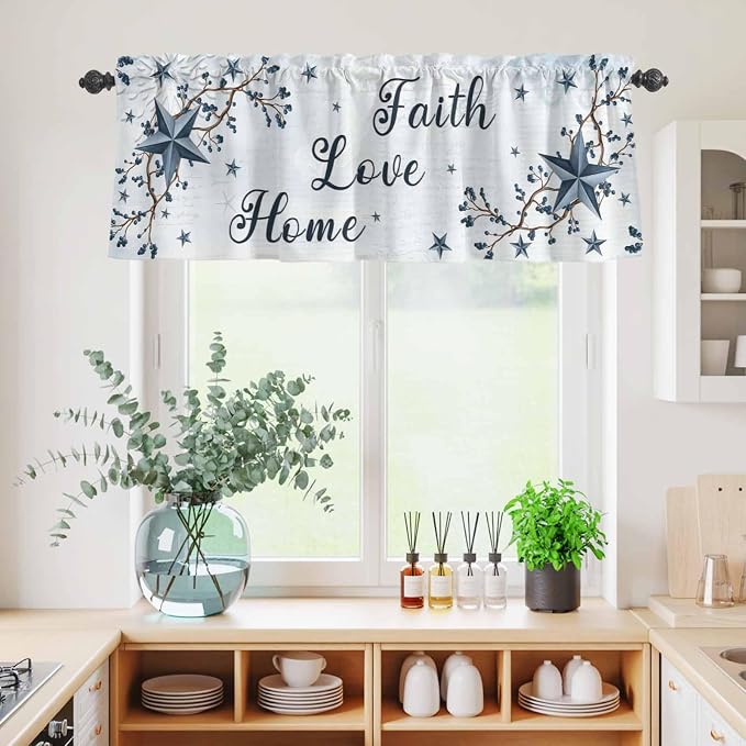 Texas Star Country Kitchen Curtains Set 3 Piece - Image 6