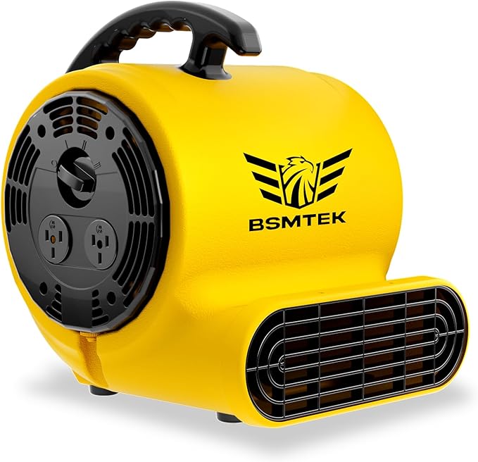Air Mover Blower Fan, Industrial 1/3HP 1200CFM Monster Floor Blower Carpet by BSMTEK