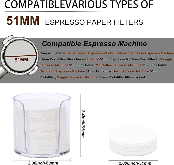 51mm Espresso Paper Filters - Image 2