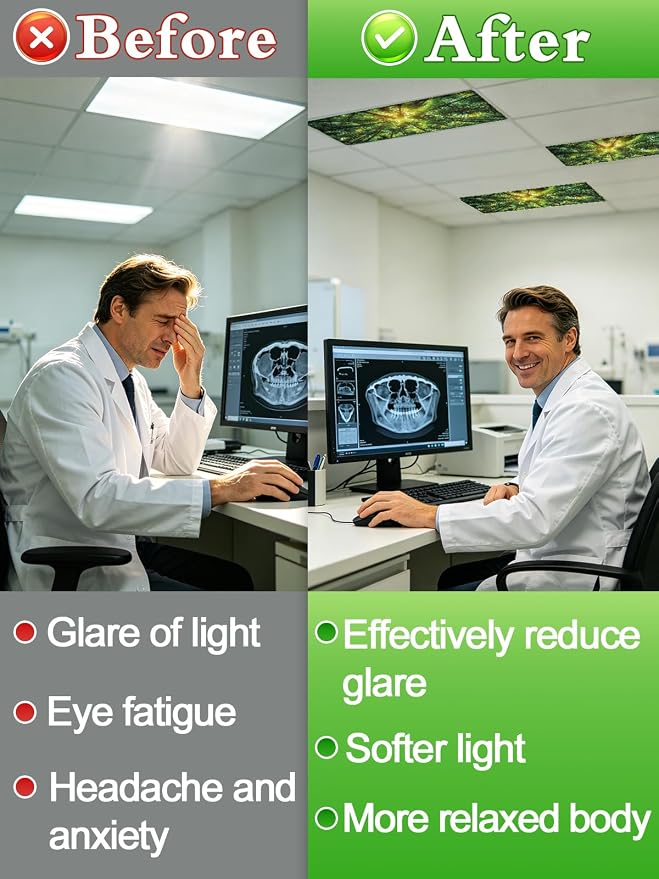 Fluorescent Light Covers with 10 Strong Magnets - Image 3