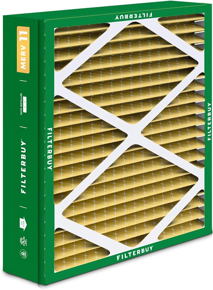 Filterbuy 21x21.5x5 Air Filter MERV 11 Superior Pet & Allergy Defense, Pleated - Image 9