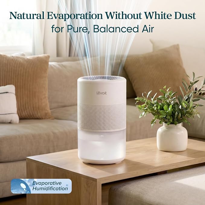 LEVOIT Evaporative Humidifiers for Bedroom Large Room, Reusable Filter | 4.5L - Image 2