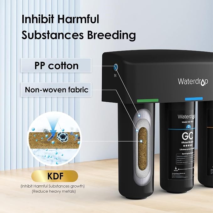 Waterdrop TSA 8 Layer Under Sink Water Filter System, Under Sink Water - Image 3