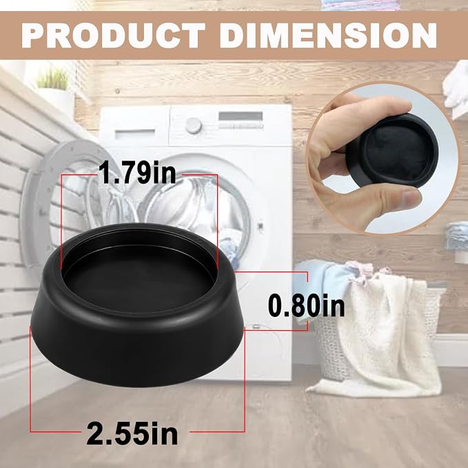 Anti Vibration Pads for Washing Machine, Refrigerator, Bed & Other Furniture - Image 7