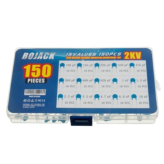 BOJACK 15 Values 150 Pcs 2KV / 100 pF to 10 nF High Voltage DIP Ceramic - Image 3