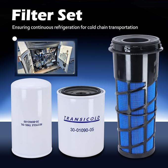 Maintenance Service Filter Kit, Air/Fuel/Oil Filter Set Compatible - Image 2