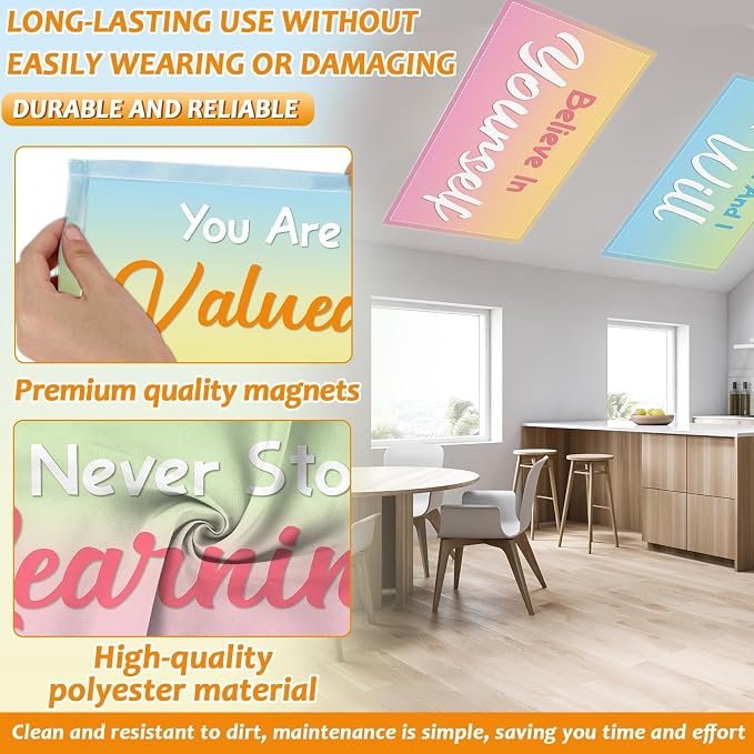 Wiooffen 8PCS Fluorescent Light Covers - Image 3