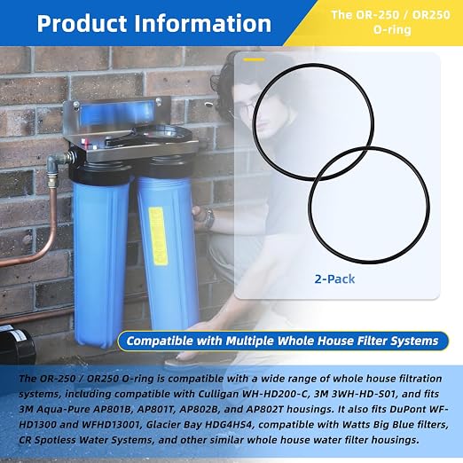 OR-250 o-Ring Compatible with Culligan Water Filter Housing WH-HD200-C - Image 2