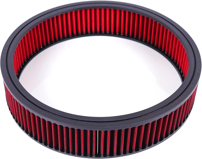14"x3" Round Air Cleaner Filter Element High Flow Washable & Reusable Compatible by JGhyperX