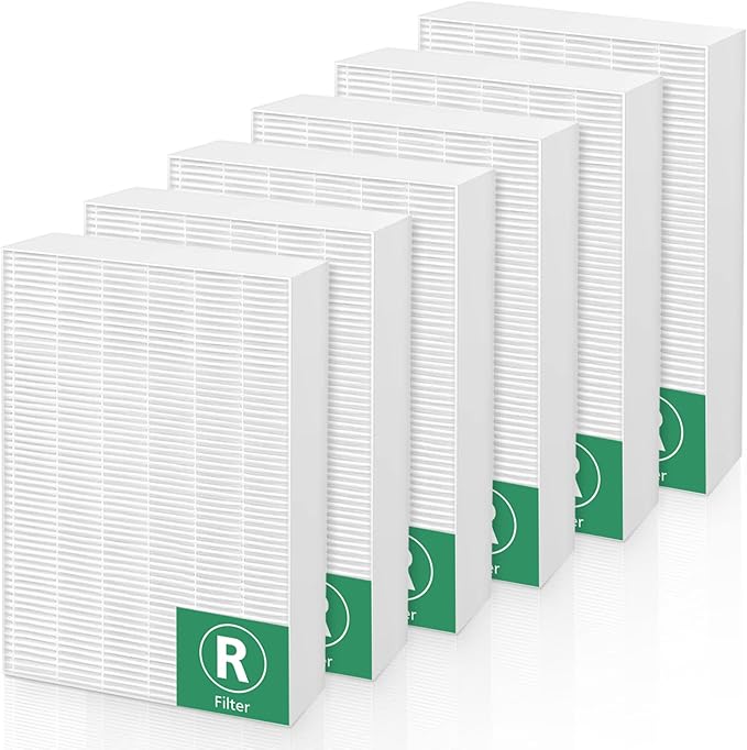 6 Pack HRF-R3 HEPA Replacement fil-ter R Compatible by Cabiclean
