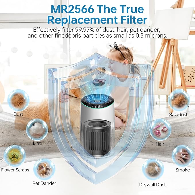 2 Pack MR2566 Filter for MORENTO MR2566 Replacement Filter, 3-in-1 True - Image 4