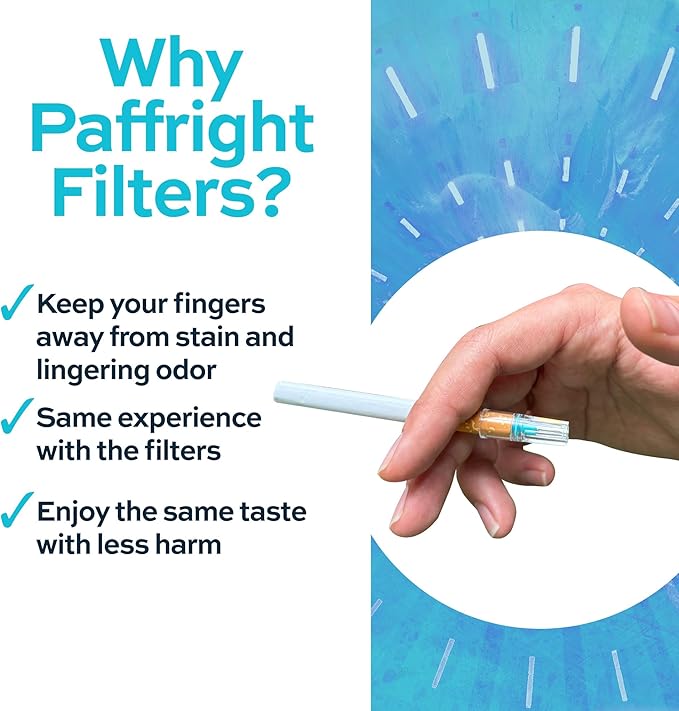 Paffright 1200 Cigarette Filters That Remove Tar and Chemicals, Reusable Filter - Image 3