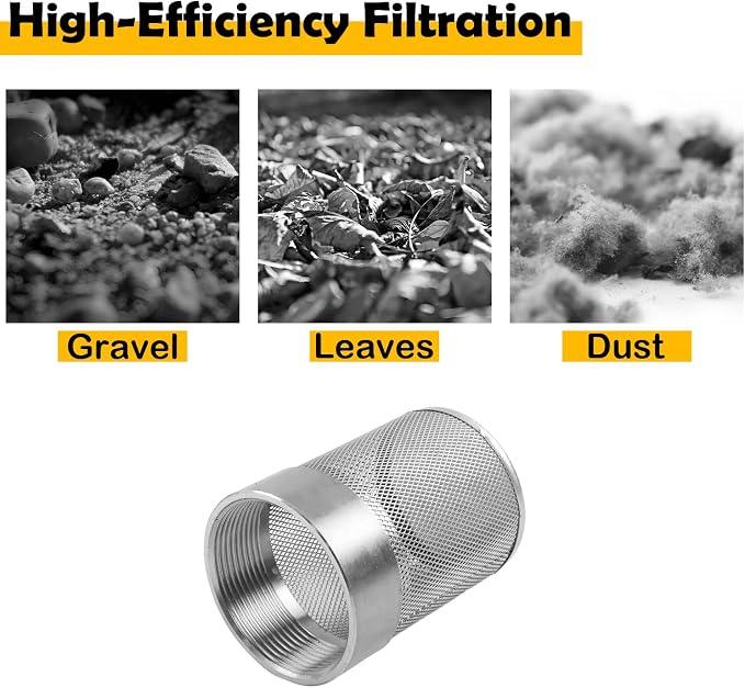 Dia Hose Inlet Suction Strainer Filter, Stainless Steel Water Pump Filter - Image 4