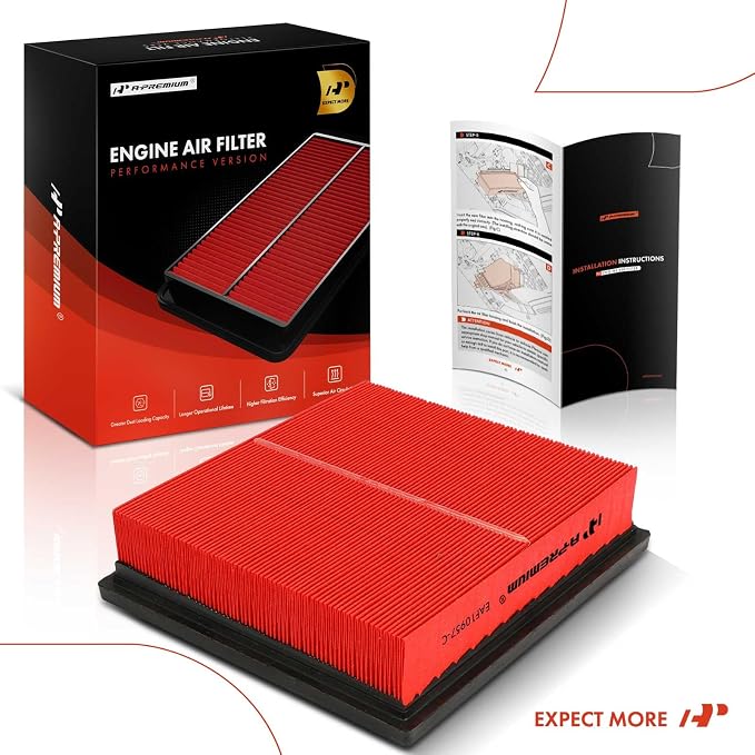 A-Premium High-performance, Pre-oiled Engine Air Filter Compatible - Image 9