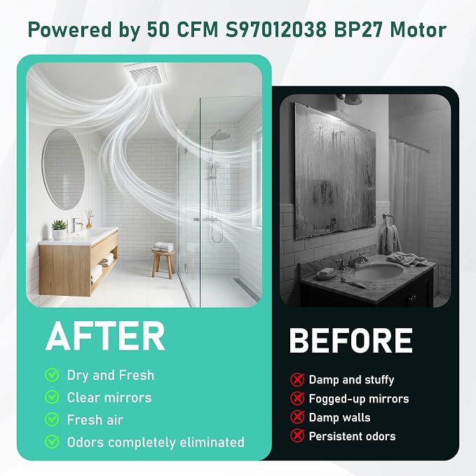 NEW Bathroom Fan Motor Replacement Compatible - Image 8
