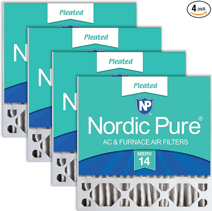 Nordic Pure 20x20x5 Honeywell/Lennox Replacement MERV 14 Air Filters 4 Pack by NordicPure