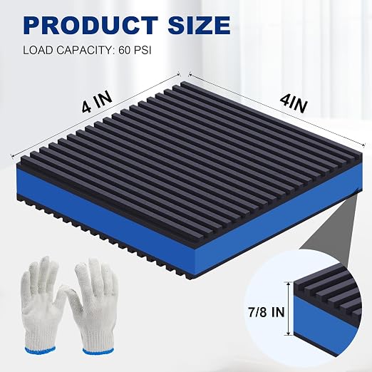 4 Pack Anti Vibration Pads, Sound Absorbing Mats - Image 2