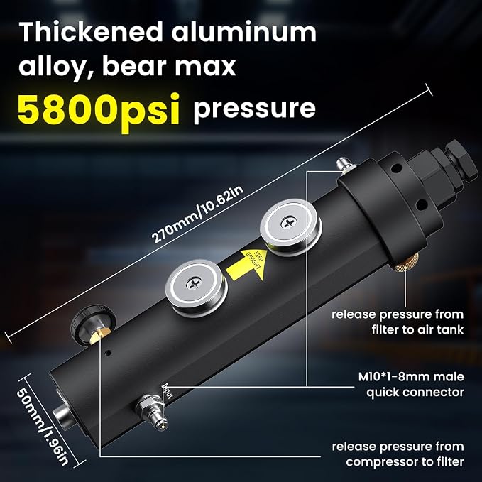 GX-PUMP Professional-Grade High Pressure PCP Air Compressor Filter - Image 6