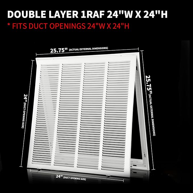 24×24 Return Air Grille Return Vent Cover - Image 5