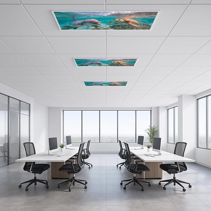 2 Pack Fluorescent Light Covers 4x2 ft Magnetic Light Covers - Image 6
