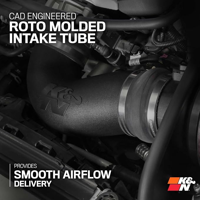 K&N Cold Air Intake System: High-Flow Air Filter, Increase Performance & - Image 5