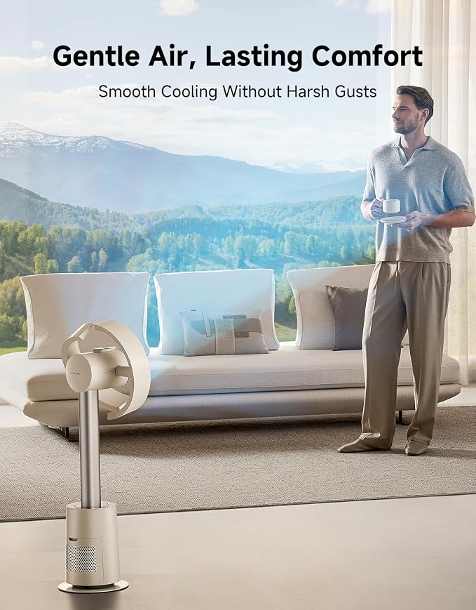 DREAME Bladeless Tower Fan for Bedroom, Smart Standing Fan - Image 6