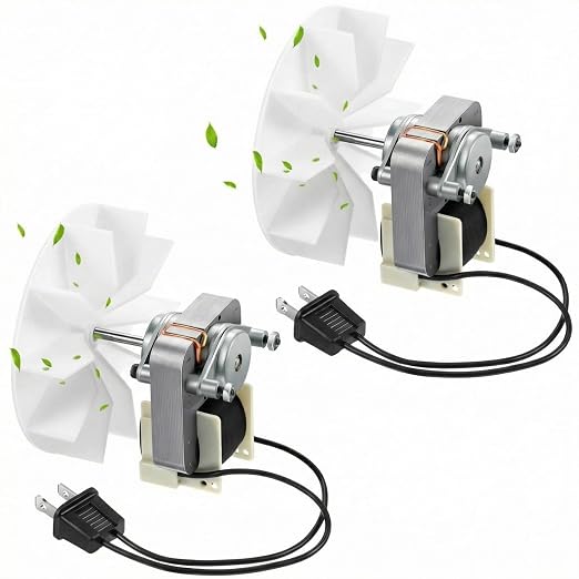 2 Pieces Universal Bathroom Vent Exhaust Fan Motor, 50CFM 120V Replacement by Fiada