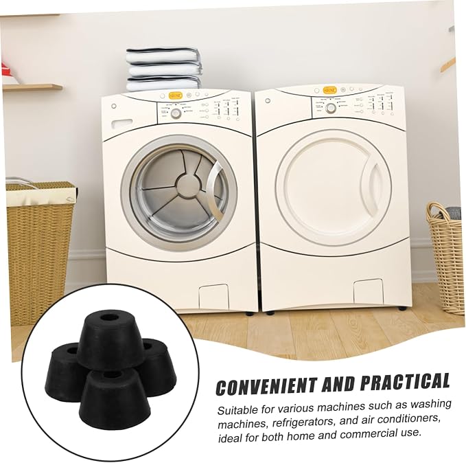 KALLORY 4 Pcs Vibration Rubber Pads Noise Reducing Machine Feet - Image 8