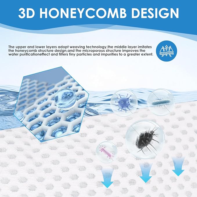 12 Pack 4 Inch Filter Sock, 150 Micron, Ring Honeycomb Filter Socks, Filter - Image 3