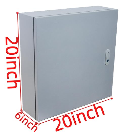 Electrical Enclosure Box 20" x 20" x 6" Carbon Steel Electrical Junction Boxes - Image 2