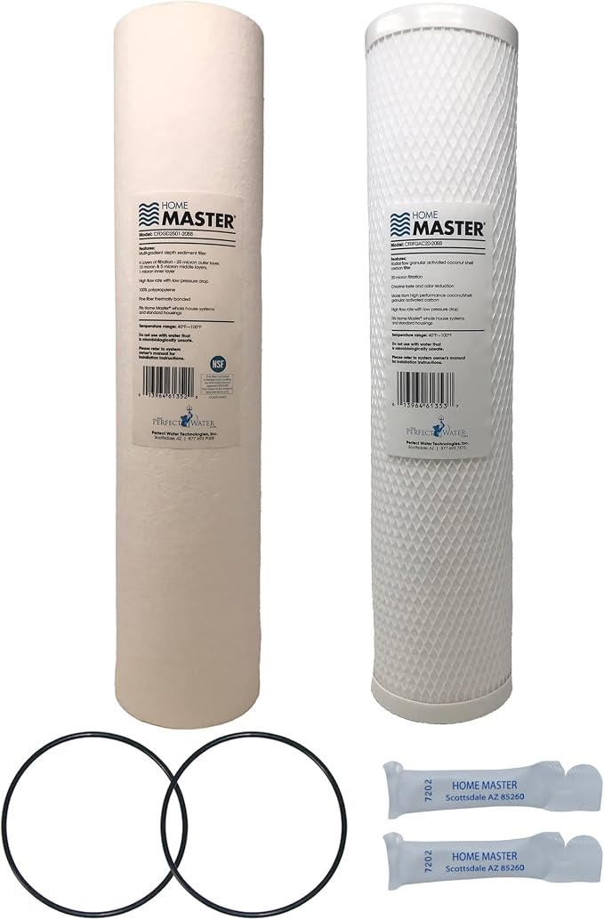 Home Master Whole House 4-Layer Sediment 25 Down to 1 Micron, Radial Flow GAC by HomeMaster