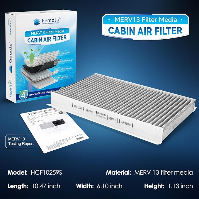 Certified MERV 13 Cabin Air Filter - Image 2