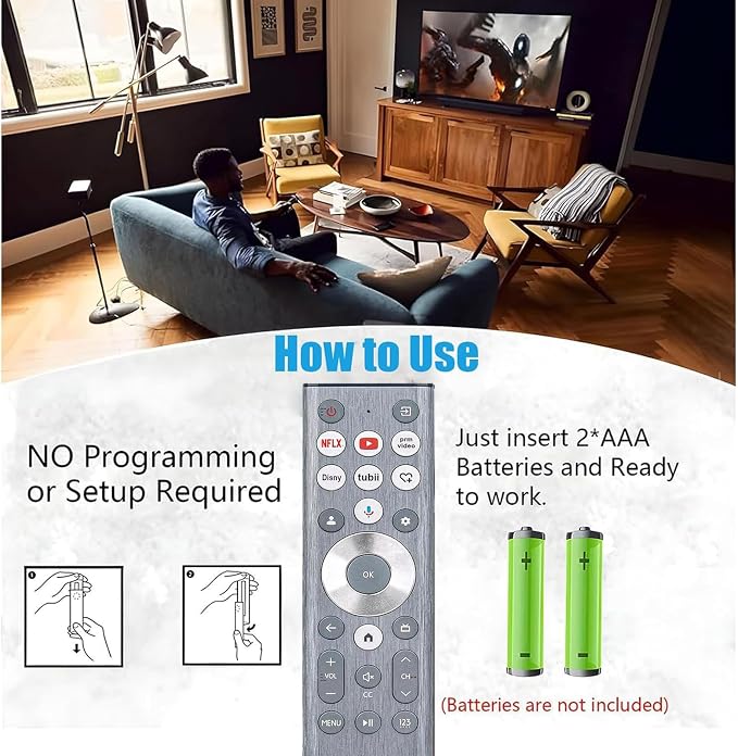 ERF6A80 Voice Remote fit Hisense TV Remote, Compatible - Image 4