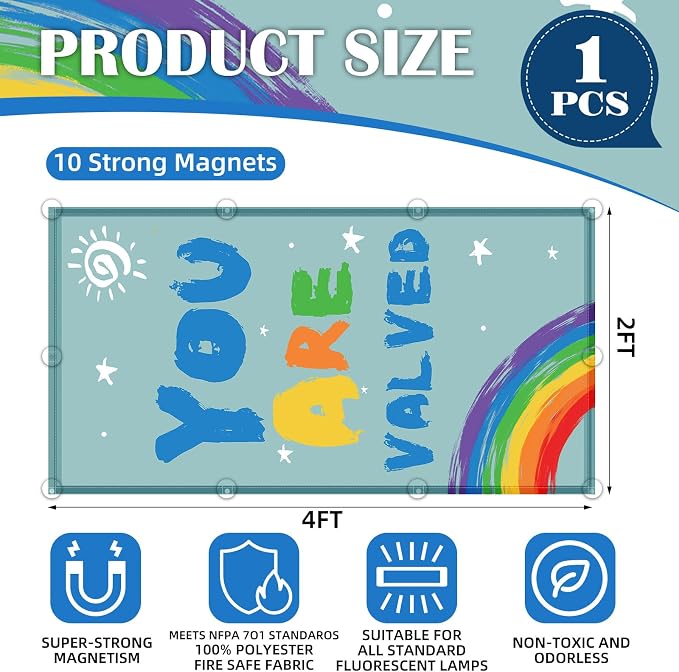 Fluorescent Light Covers -1PCS 4x2 Feet Classroom Covers - Image 2