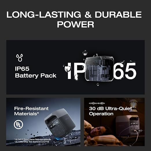 EF ECOFLOW DELTA 3 Portable Power Station, 1024Wh LiFePO4 Battery, Full Charge - Image 7