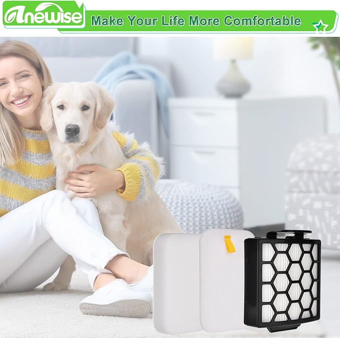 Anewise Replacement Filter for Shark Navigator Zero-M Pet Pro ZU102 ZU60 ZU62 - Image 7