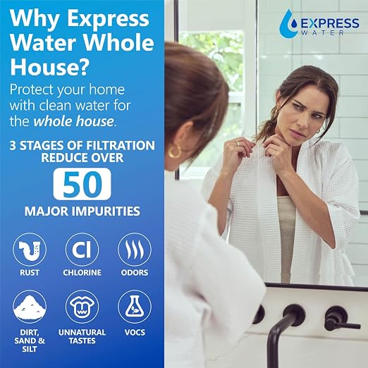 Express Water Whole House Water Filter System | ESSENTIAL | 3 Stage Whole Home - Image 3