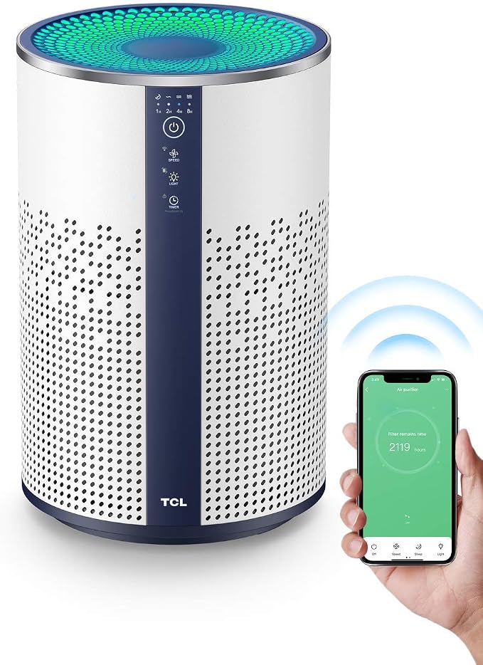 TCL Air Purifier for Home Room Bedroom, Smart WiFi Alexa Control, True H13 HEPA by TCL