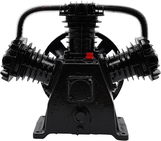 Air Compressor Pump Head, 5-HP Single-Stage Inline-Twin Replacement Air by Unknown