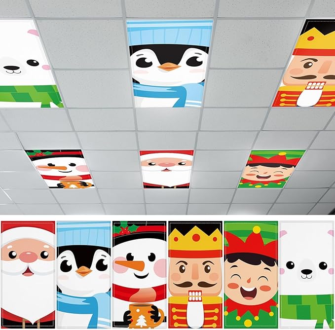 6 Pcs Fluorescent Light Covers by Wiooffen