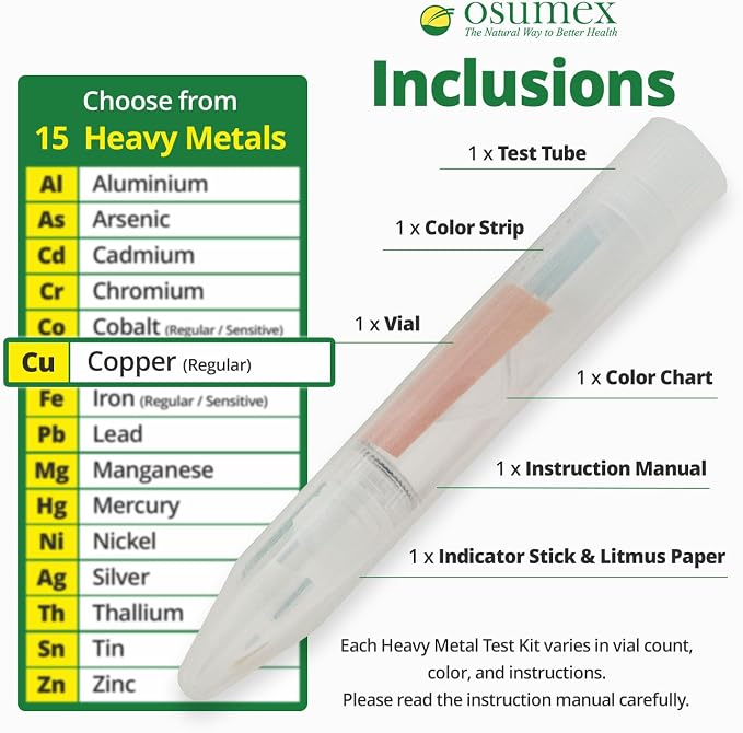 Heavy Metal Test Copper Test Kit Regular 1 Pack - Image 3