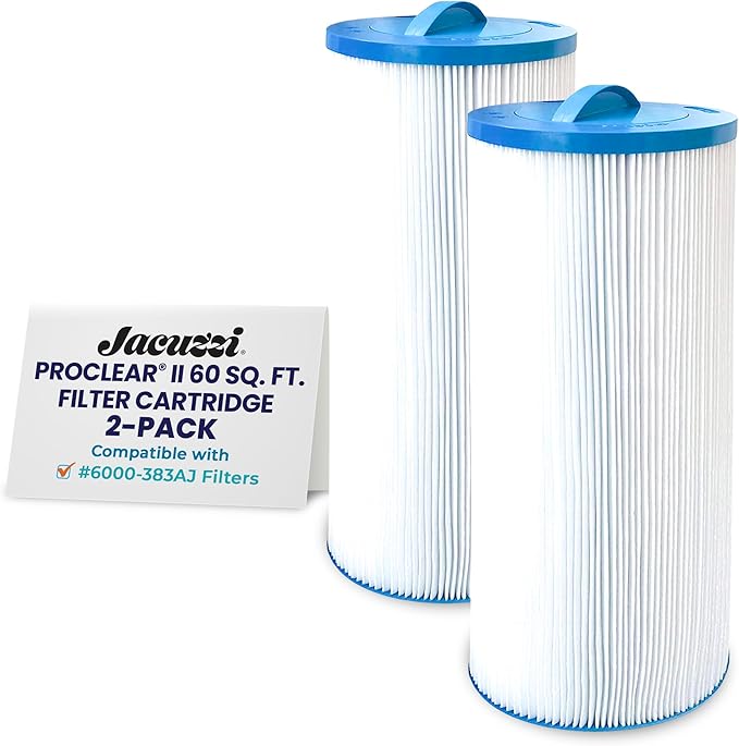 Jacuzzi ProClear II 60 Sq Ft Replacement Filter Cartridge 6000-383AJ2, Fits by Jacuzzi