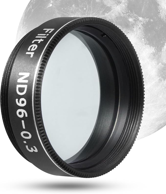 Astromania Telescope Filter Moon Filter 1.25 inch, Neutral Color Filter ND96-0.3 by AstromaniaOptics