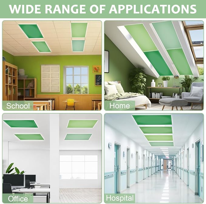4PCS Fluorescent Light Covers, 4x2 Feet Magnetic Light Cover Fluorescent Lights - Image 6