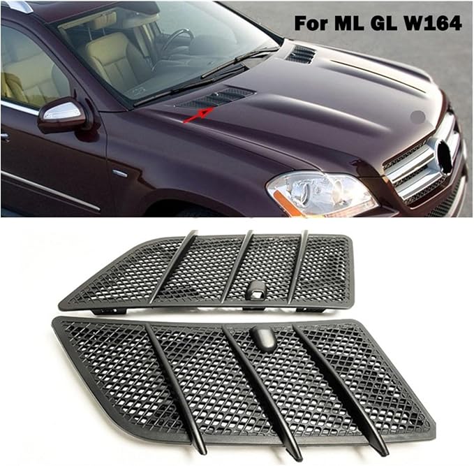 Hood Engine Air Outlet Air Inlet Grid Cover A1648804305 A1648804405 Compatible - Image 2