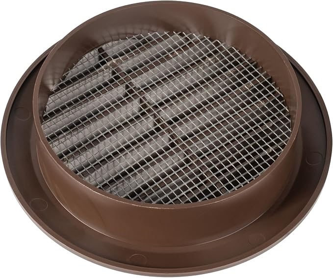 Brown 4" Inch Round Ventilation Grille - Image 4
