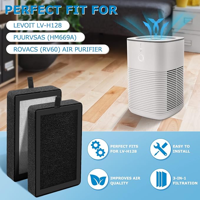 6 Pack LV-H128 Replacement Filter Compatible - Image 6
