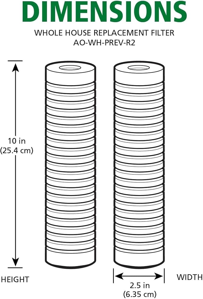 AO Smith 2.5"x10" 5 Micron Sediment Water Filter Replacement Cartridge - Image 5