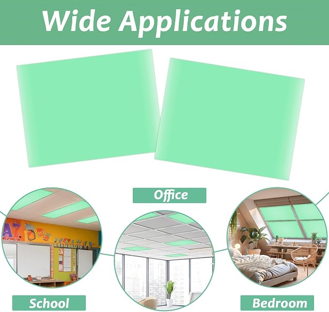 Wiooffen 2 Pcs Fluorescent Light Covers - Image 4