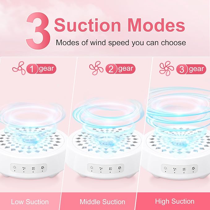 Professional Nail Dust Collector, Quiet Nail Vacuum Cleaner Machine - Image 3